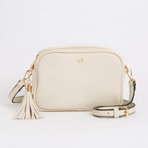 Cross Body Messenger Bag - with Gold Hardware & FREE Personalisation