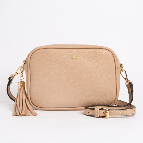 Cross Body Messenger Bag - with Gold Hardware & FREE Personalisation - Bobbi Parka