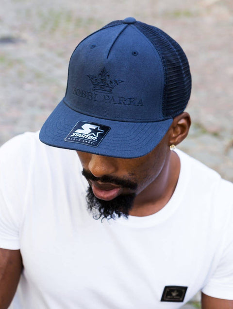 Bobbi Parka x Starter Black Label Snapback Cap / Navy - Bobbi Parka