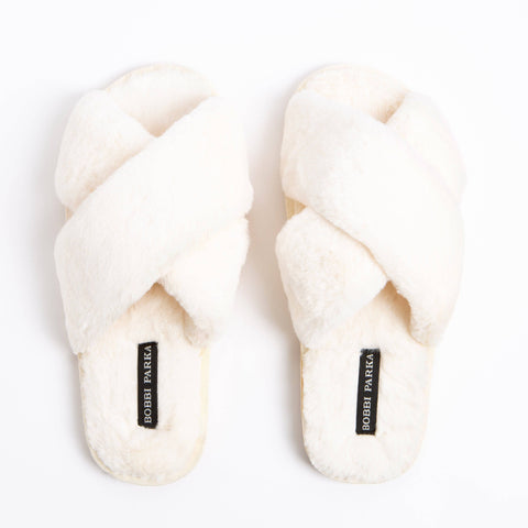 Sale Sample Bobbi Parka fluffy faux fur slippers - Bobbi Parka