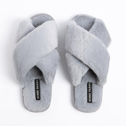 Sale Sample Bobbi Parka fluffy faux fur slippers - Bobbi Parka