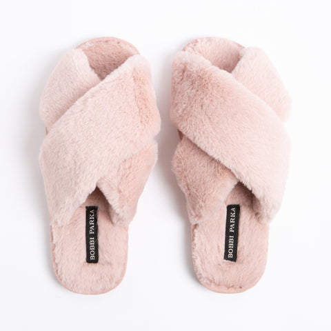 Sale Sample Bobbi Parka fluffy faux fur slippers - Bobbi Parka